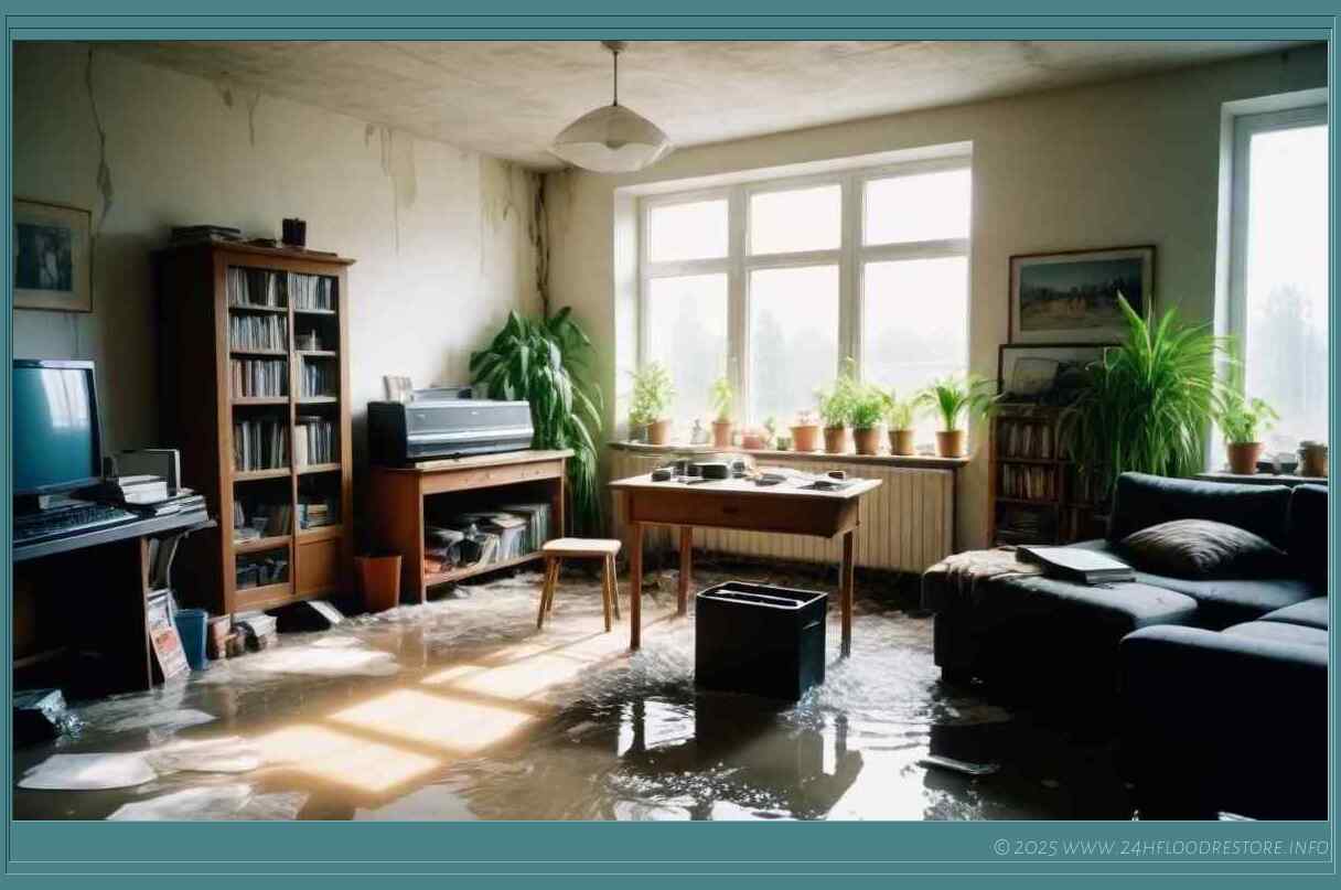Treating Water Damaged Areas with Antimicrobial Solutions to Eliminate Mold Spores - Flooding Damage Restoration Service